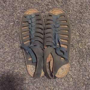 Blue sandals